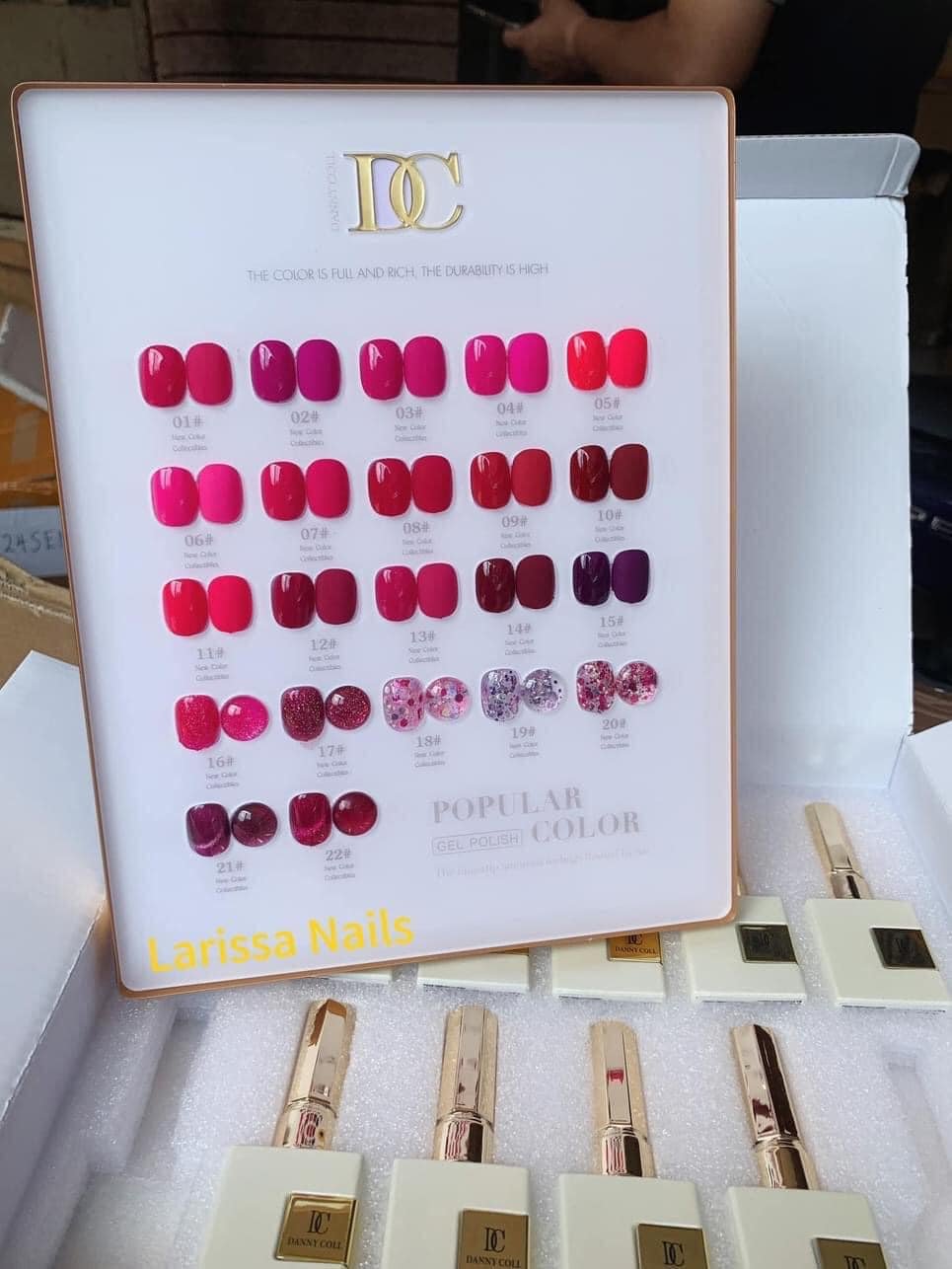 Set sơn tone hồng, mắt mèo, nhũ Danny Coll 22 màu