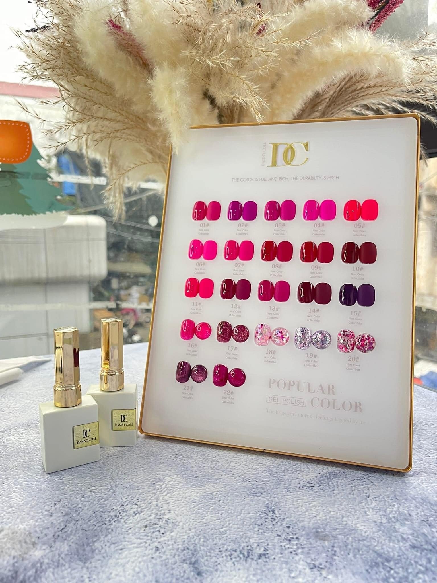 Set sơn tone hồng, mắt mèo, nhũ Danny Coll 22 màu