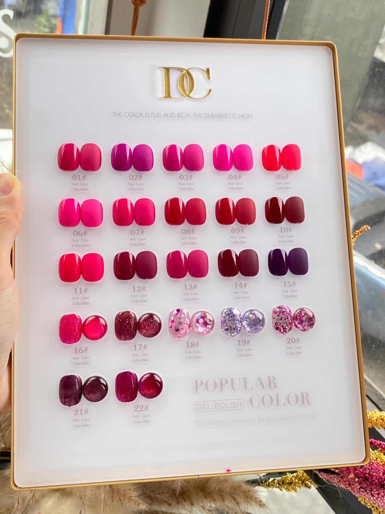 Set sơn tone hồng, mắt mèo, nhũ Danny Coll 22 màu