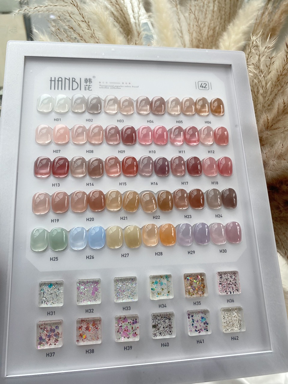 Set sơn thạch, nhũ HANBI ( 42 màu)