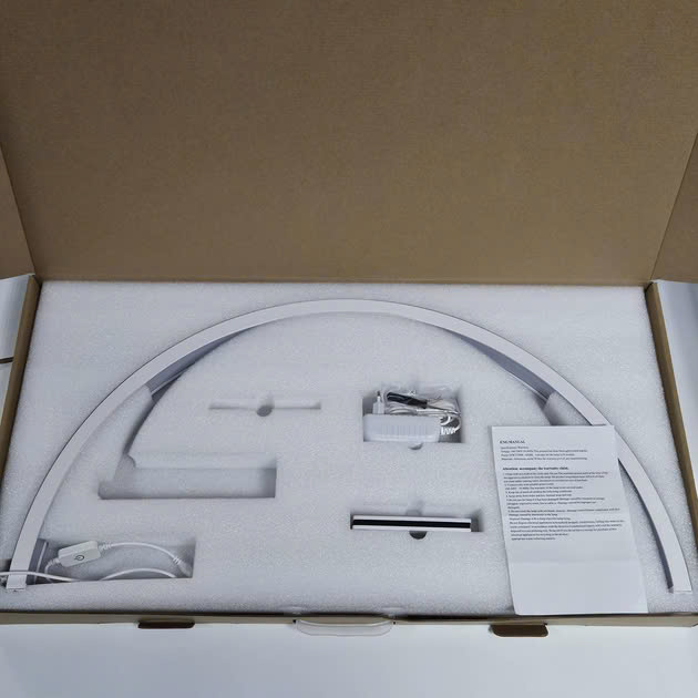 Đèn led bán nguyệt đính đá  Trắng