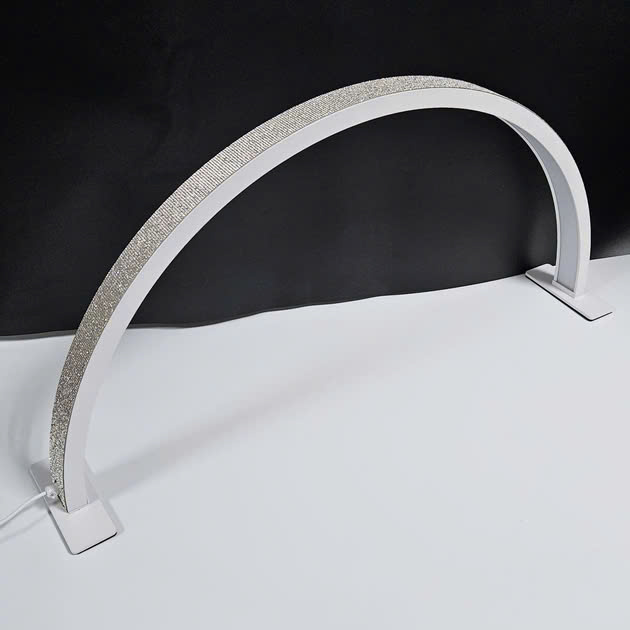 Đèn led bán nguyệt đính đá  Trắng