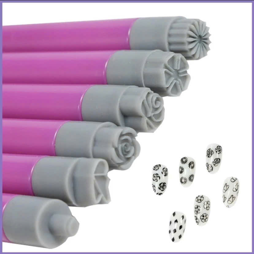 Bộ khuôn vẽ hoa 6 cây