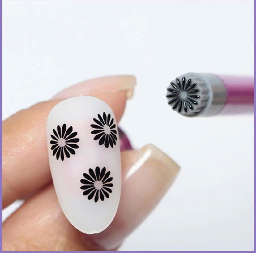 Bộ khuôn vẽ hoa 6 cây