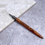 Cọ Nét Cán Gỗ Nail Brush - 12 mm