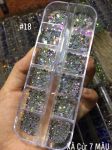 Đá chân keo mix size - ánh 7 màu