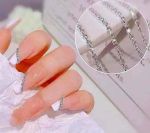 Charm dây đá bạc