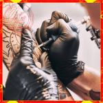 Gang tay cao su đen