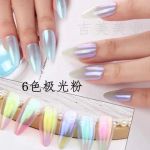 Set tráng gương nén 6 màu neon
