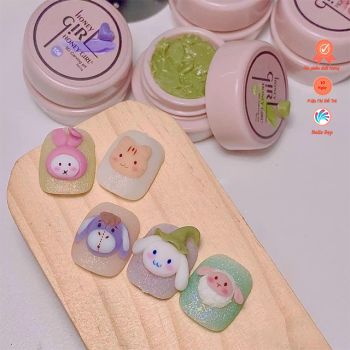 Set gel nặn hoa 9d Honey Girls (12 hũ)