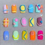 Set cream gel 6 màu neon