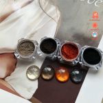 Tráng gương hổ phách hũ lẻ