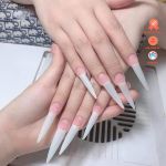 Hộp móng nối tip nhọn form dài - Đục