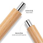 Thanh Hơ Mắt Mèo - 2 đầu tròn cán gỗ