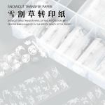 Set Foil hoa trắng
