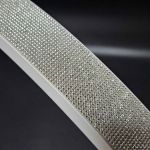 Đèn led bán nguyệt đính đá  Trắng